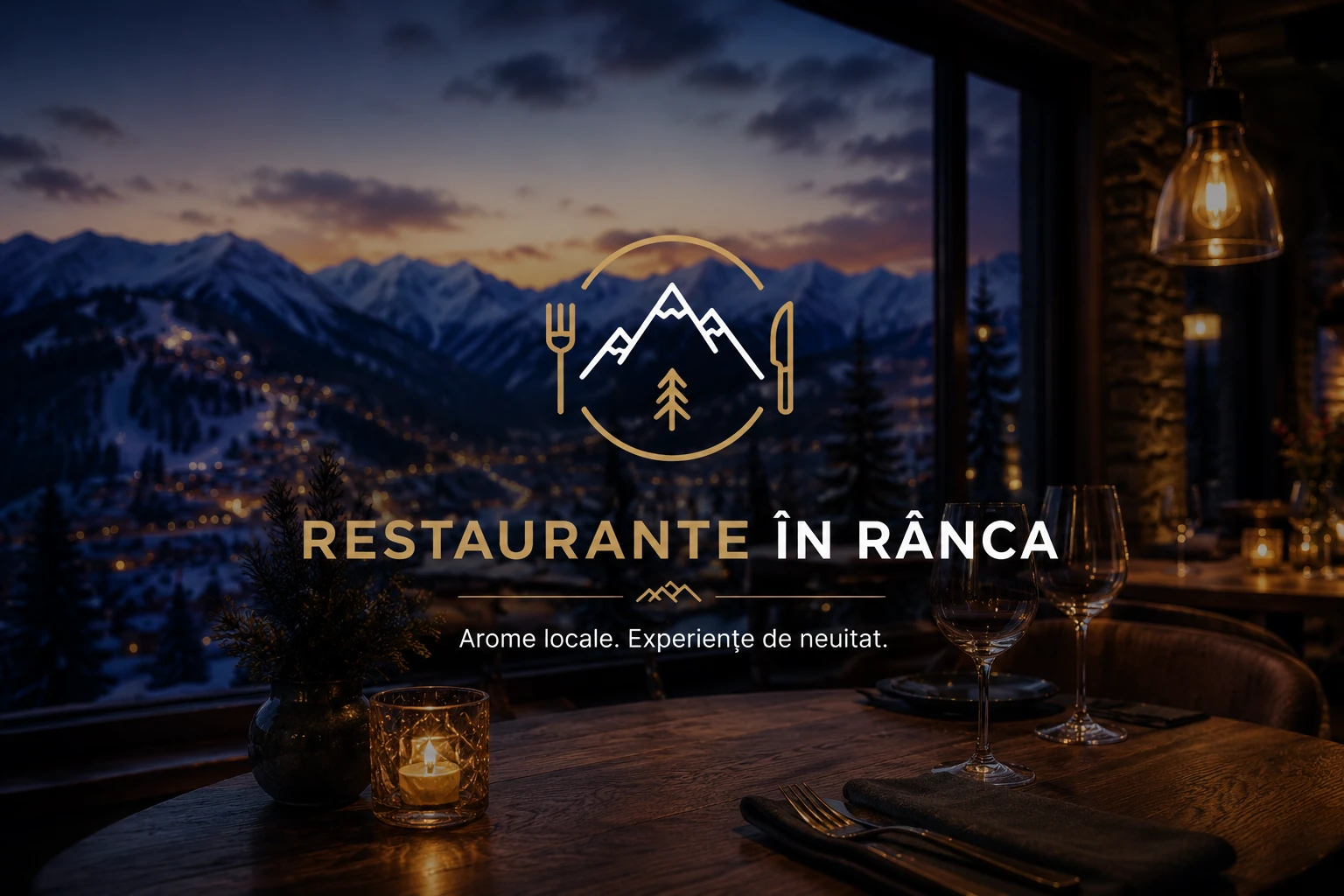 Restaurante în Rânca — ilustrație de prezentare